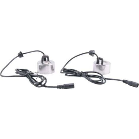 2er-Set Ultraschall-Luftbefeuchter (45 mm) ohne Stecker, Industrie-Nebelvernebler, 24-V-Zerstäuber mit europäischem Verneblerkopf