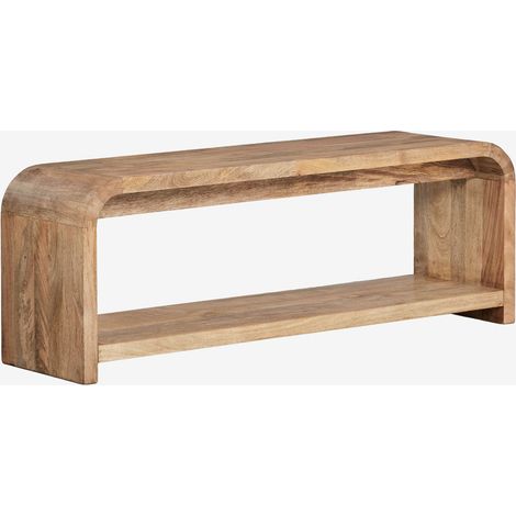 Mobile TV 120x35 cm in legno di mango Shelby SKLUM            