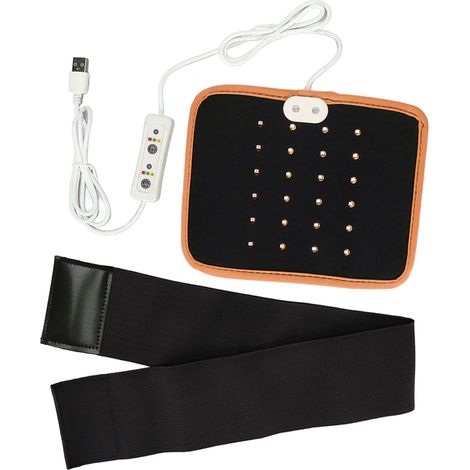 Ceinture de luminothérapie infrarouge 24 LED rouge pour dos, épaules, articulations et muscles - Soulagement de la douleur, couleur orange (1/5)