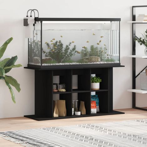 Meuble Aquariums Support Noir 100 X 40 cm. 1 étagère Support solide et stable pour aquariums (1/5)