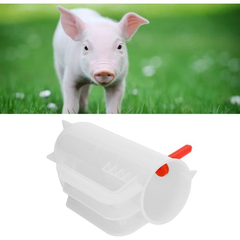 Gobelet doseur vétérinaire de 800 ml avec tétines, distributeur automatique de lait pour bébés, biberon à succion pour lait d'agneau, pot pour compléments de lait (blanc) (1/5)