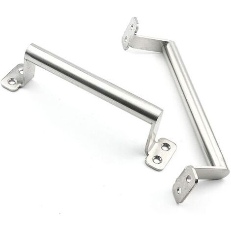 Pair Poignée en acier inoxydable simple poignée de porte antivol moderne poignée de porte(2 pièces) (1/5)