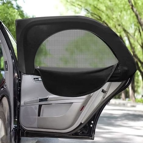 Parasole per auto per bambini, confezione da 2, coprisedili per auto, per bloccare i raggi UV, protezione solare per sedili anteriori e posteriori dell'auto, parasole (1/4)