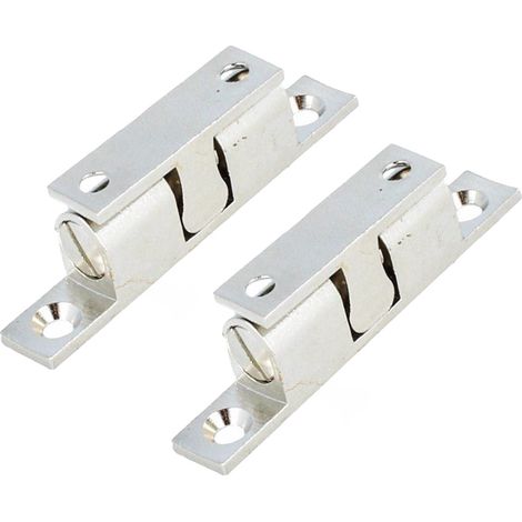 1 Paar Doppelkugelschnäpper Schnapper Schnäpper Kugelschnapper vernickelt 50mm