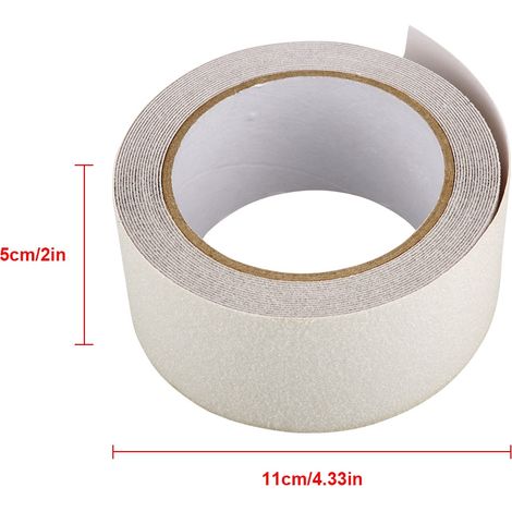 cm x 5 m Selbstklebendes, rutschfestes PVC-Band, verschleißfest, für Sicherheitsböden (transparent) (1/5)