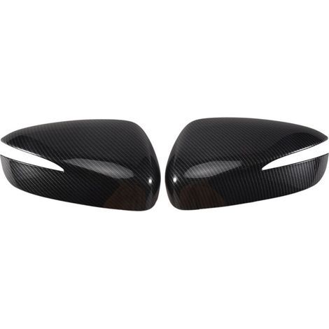 Pour CX3 2016 2017 CX-3 Fiber de Carbone Rearview Miroir Garniture Couverture de Voiture Style Accessoires 2 PCS (1/2)