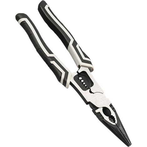 Pince à bec effilé de 9 pouces de long, avec dénudeur et sertisseur de fil, pince combinée multifonctionnelle, pince à bec effilé 5 en 1. (1/5)
