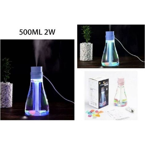 TrAdE Shop Traesio - Diffusore Aromi Umidificatore Bottiglia 500 Ml Usb Aromaterapia -