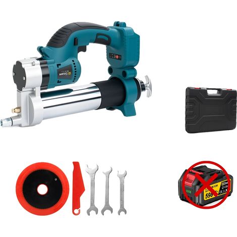 Elektrische Fettepistole, 10000PSI Druck, bürstenloser Motor, Keine Batterie Keine Steckdose (1/2)