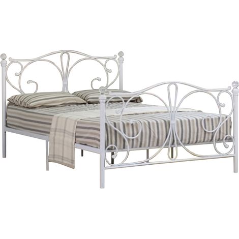 3ft Metal Bed Frame in White