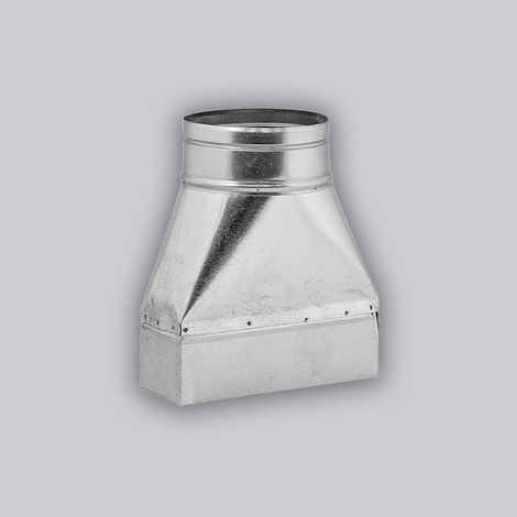Adaptateur "Flachkanal" symétrique 200 x 90 mm 160 mm