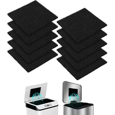 10 Pièces Filtres de Remplacement pour Bac à Compost Filtres à Poubelle à Charbon Filtres à Charbon Actif de Cuisine Filtres à Charbon Absorbant les Odeurs Filtre Charbon Actif (1/5)