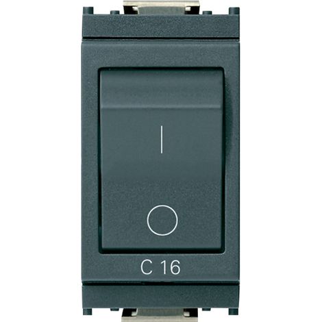 VIMAR - 16505.16 Interruttore MT 1P+N C16 120-230V grigio