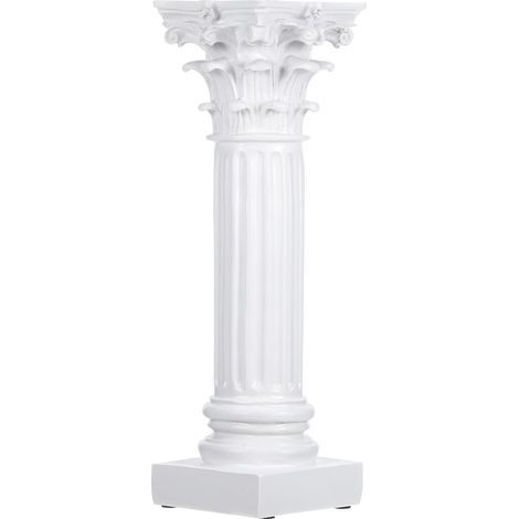 Bougeoir Colonne Romaine en Matériau Résistant aux Hautes Températures, Décoration Vintage Texturée Maison, Accessoire Décoratif de Bureau et Micro-Paysage, Bougeoir Délicat