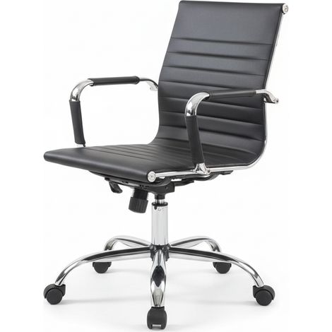 Poltrona Visitatore Ergonomica Ufficio Studio 56.5x62.5x89.5 cm