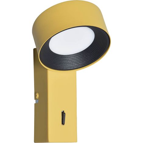 Applique murale moderne jaune ronde LED 1,8W OTAL (1/5)