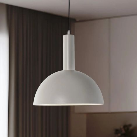 [GEBRAUCHT] B-Ware Hängeleuchte Pendelleuchte Vitrum Cupola M Taupe Metall Lampe Dimmbar E27 Led