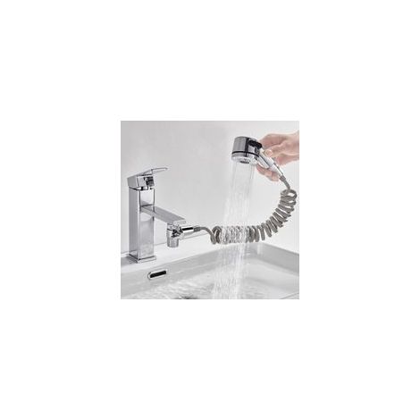Siphon universel pour évier, cabine de douche et évier de cuisine – installation facile sans outil, fixation sécurisée avec adhésif biologique, design compact et pratique
