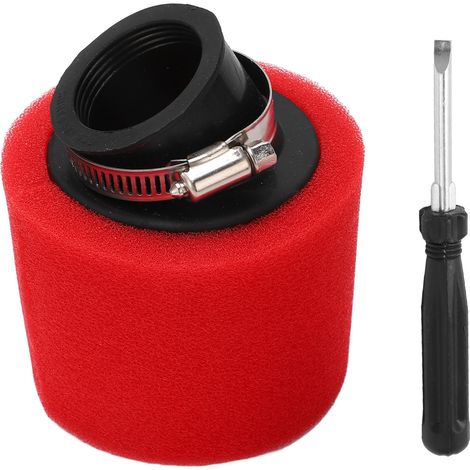 Filtre à air en mousse incliné 38mm, cylindrique en caoutchouc, résistant aux rayures, pour motocross quad scooter ATV (1/5)