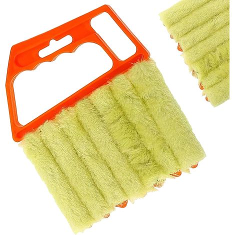 Brosse de Nettoyage pour Stores Vénitiens Amovible en Fibre Fine Léger et Lavable Outil Pratique pour Volets de Fenêtre Bureaux et Maisons (1/5)