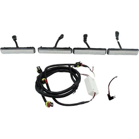 Kit de feux de position/de gabarit avant à LED, 4 pièces, pour calandre centrale de pick-up, camping-cars tout-terrain et véhicules récréatifs. (1/5)