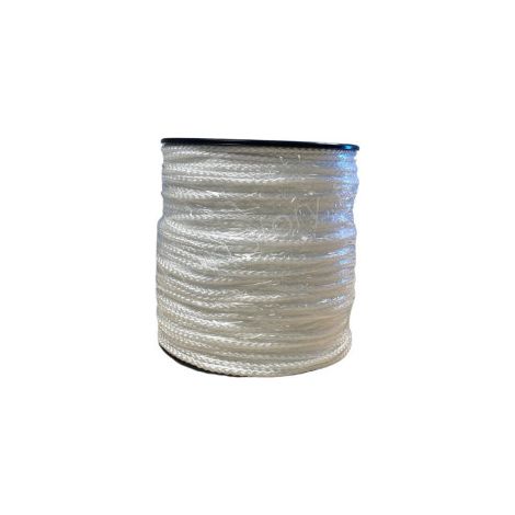 Tresse blanche en polypropylène sur bobine - 100 M