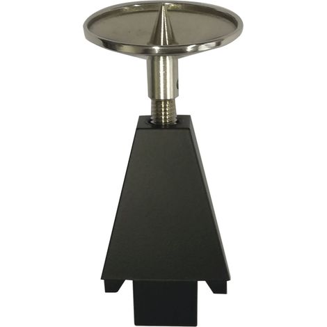 Volpato Deckenbefestigung 90mm passend zum Regalsystem Stili, Aluminium schwarz eloxiert (1/5)