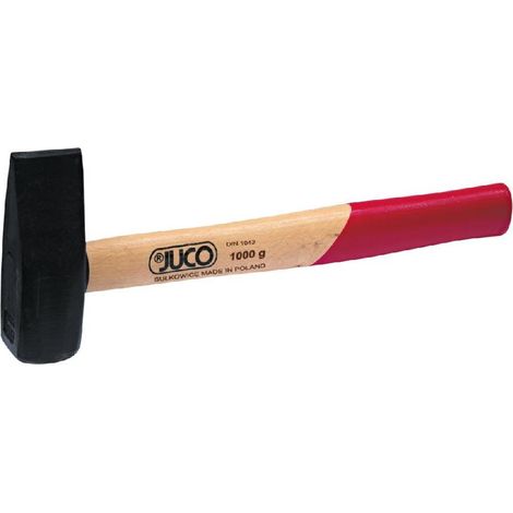 Martillo forjador JUCO 5,0 kg, herramienta para demolición y forja, mango de madera resistente, alta durabilidad, excelente control y fuerza de impacto.