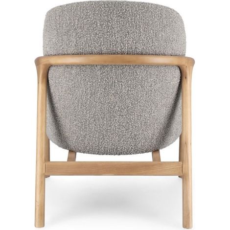 Poltrona "Elaide" per interno, Struttura In Rubberwood 65.5 x 74.5 x 82h cm -Stone (1/5)