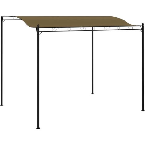 Auvent de parasol - Auvent de jardin Soleil imperméable 3x2,5 m Taupe 180 g/m² BV837210 - BonneVie (1/5)