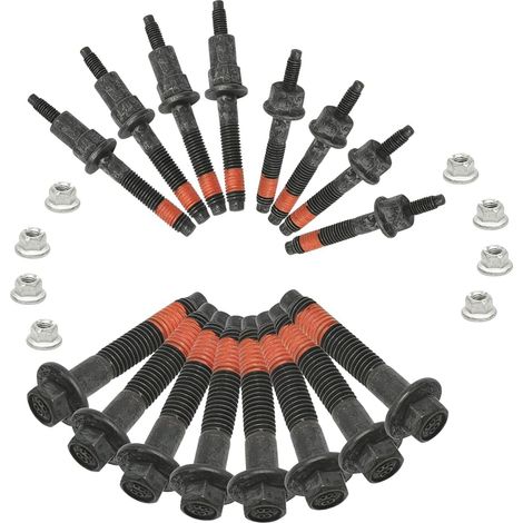 Un Kit De Quincaillerie De Boulon De Collecteur D'échappement, Kit D'écrou De Boulon De Goujon De Collecteur D'échappement Moteur Pour 1500 4,7L V8 2002-08, 6505316AA (1/5)