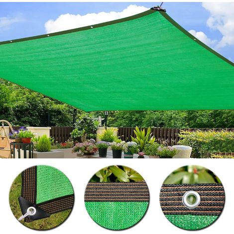 Filet d'ombrage avec œillets, résistant à 80 % des UV, pour serre, jardin, terrasse et plantes, 3 m x 6 m (1/5)