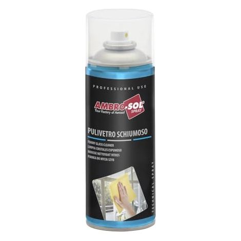 Bomboletta Spray pulizia cristalli 500 ml Schiuma vetri auto - Schiuma attiva per la cura dell'auto per vetri e superfici lisce - Detergente attivo pe (1/3)