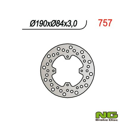 Disco de freno trasero para Yamaha YZ 80/85 y X-Max 125 (1993-2022)