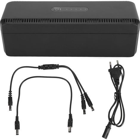 Haofy Double Entrée UPS Battery Backup 10400mAh 5V 9V 12 V 15 V 24 en Aucun Cas L'alimentation électrique pour Le Travail à Domicile (Prise UE). (1/5)