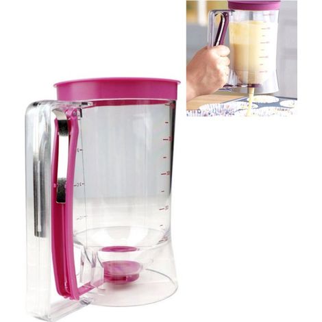 Imbuto portatile per dosare la pastella per pancake (1 pezzo), un utensile da cucina indispensabile, 18,5 x 11 cm, per pancake e cupcake perfetti. (1/5)