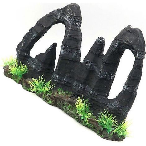 Figurines d'aménagement paysager réalistes pour aquariums, rocaille de montagne, décoration d'aquariums (1/5)