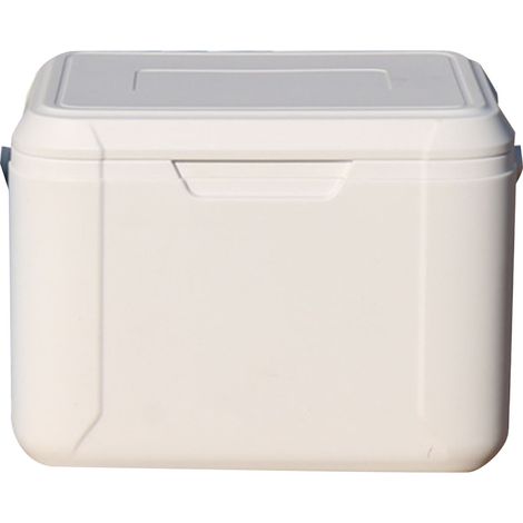 Glacière isotherme 18L blanc portable pour voiture, boîte de conservation chaude et froide, boîte de rangement alimentaire extérieur (1/5)