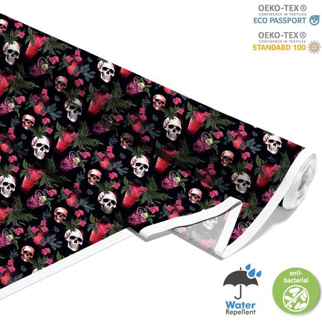Outdoor dekostoffe oxford - Motiv der Schädel I DX4967 (1/5)