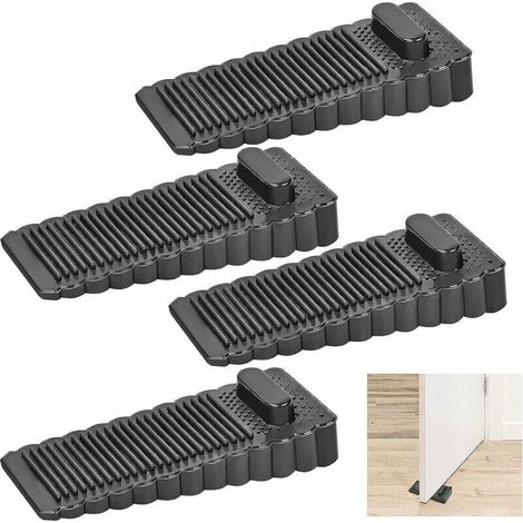 Butée De Porte En Caoutchouc Antidérapante Réglable 4 Pièces Pour Porte Fenêtre Salle De Bain Balcon (1/4)