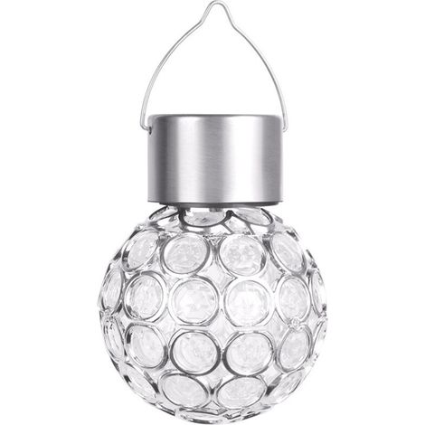 Lanterne Solaire - LED - IP65 - Boule Ajourée - Pour Jardin Patio Terrasse - 1 Pièce (1/5)