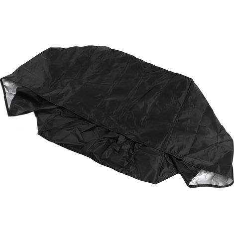 Housse pompe à chaleur piscine Oxford 420D argentée imperméable anti-poussière hivernage avec fermeture éclair et sangle (1/5)