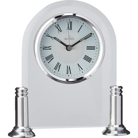 Acctim 36427 Bewdley, Orologio da Tavolo, Colore Argento/Bianco (1/3)