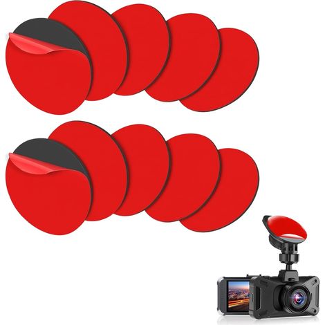 10PCS 3-M Double Sided Adhesive Pads, 5 cm Round, Mounting Stickers for Dashboard Camera, GPS, Car Mount, Wall Mount and Various Accessories (1/5)