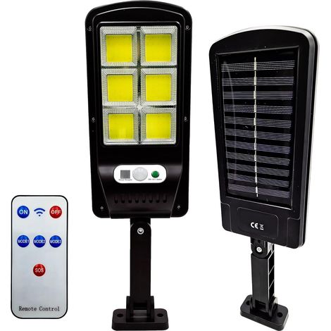 Lampione Solare con Sensore di Movimento 6500K  IP65 18w