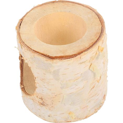 Hamstertunnel aus Holz, Hamsterverstecktunnel für Kleintiere (1/5)