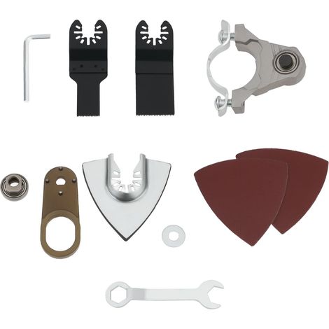 Lot de 1 accessoires multifonction pour meuleuse d'angle, adaptateur oscillant pour ponçage bois et polissage 100 mm (1/5)