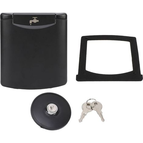 Trappe de Remplissage D'eau pour Camping-car, Serrure Magnétique, Anti-poussière, ABS carré, Entrée de Remplissage D'eau pour Bateau, Camping-car (1/5)