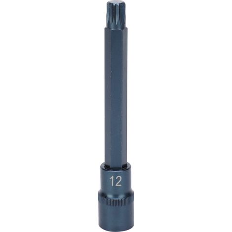 Douille 12 pans en acier S2, clé à choc pneumatique électrique, anti-rouille, 140x12 mm (1/5)