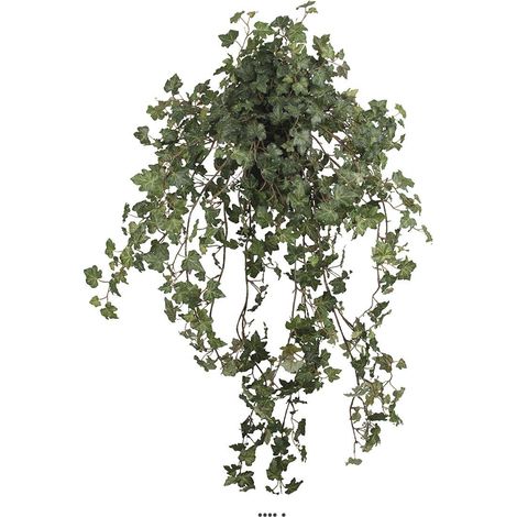 Chute de lierre artificiel en pot, petites feuilles, L 85 cm